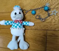 希少ディズニーストア　ドナルドダックぬいぐるみキーチェーン
