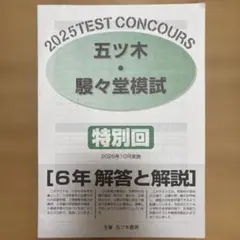 2026年最新】五ツ木駸々堂模試小6の人気アイテム - メルカリ