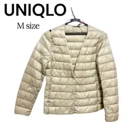 【クリーニング済】ユニクロ ウルトラライトダウン コンパクトジャケットMベージュ