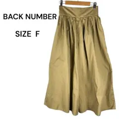 バックナンバーBACK NUMBER ベージュ ワイドパンツ F ゆるだぼ