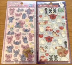 正規品⭐︎ボンボンドロップシール⭐︎ベイマックス⭐︎スティッチ２枚セット