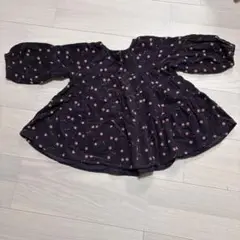 BREEZE ドット柄 七分袖ワンピース 100
