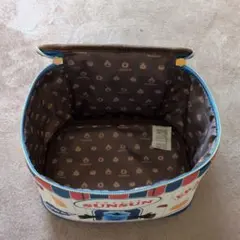 SUNSUN キャラクター ポーチ ネイビー