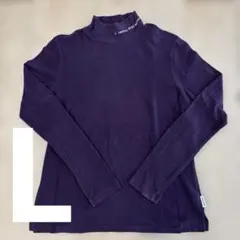 mila schon ゴルフシャツ モックネック フリース パープル Lサイズ