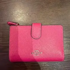 COACH 二つ折り財布 ピンクのサムネイル
