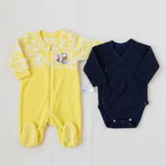 UNIQLO ユニクロ ベビー フリースロンパース 肌着 2枚セット