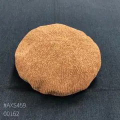 【美品】KBF ケービーエフ ベレー帽 サイズ58cm ガーター編み ブラウン
