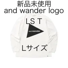 And wander Logo LS T ロンT 長袖 Tシャツ アウトドア