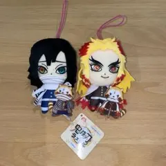 鬼滅の刃 ラスカル　ぬいぐるみ　煉獄杏寿郎　伊黒小芭内　２個セット