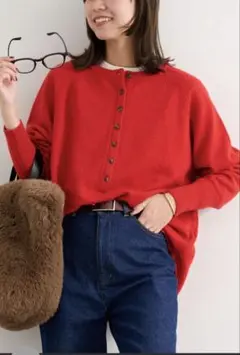 美品 ジャーナルスタンダードレリューム ウールミックス2wayビッグプルオーバー