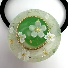 ＊No.44 ＊春フラワー レジン ピンク 上品 大人かわいい　ドライフラワー