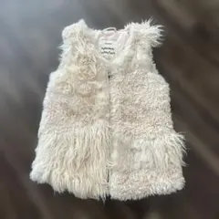 ZARA girls ファー風ベスト サイズ110