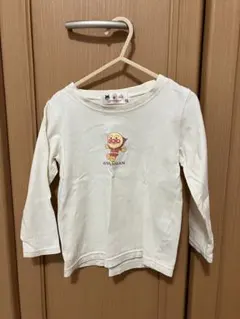 アンパンマン 長袖 Tシャツ ホワイト トップス カットソー 100cm