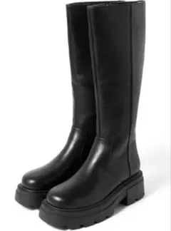 新品未使用　GRL トラックソールレザーロングブーツ