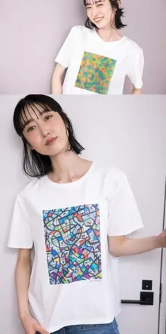 ★未使用品★ヘラルボニー　アルファキュービック　半袖Ｔシャツ　Ｍ　綿100
