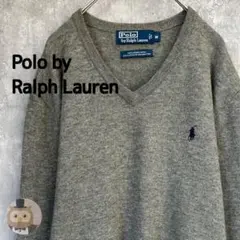 【状態◯】ポロ ラルフローレン Vネック ウール ニット セーター 古着