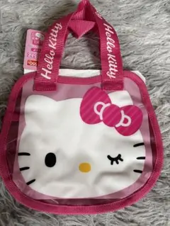 ハローキティ ビニールバッグ ピンクのサムネイル