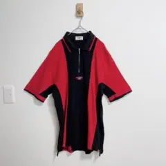 ティーゾイド ミズノ ポロシャツ TZOID MIZUNO 赤　黒　メンズ　L