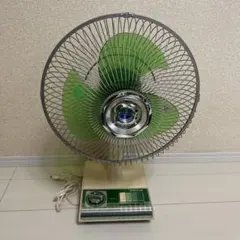 昭和レトロ National レトロ 扇風機 グリーン 卓上扇風機 ナショナル