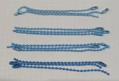 67本 ボールチェーン コネクター付き ブルー