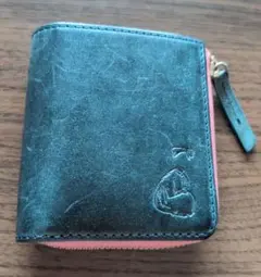 期間限定値下げ！　本革バイカラーハーフウォレット ニンニ 　ムーミン　限定品