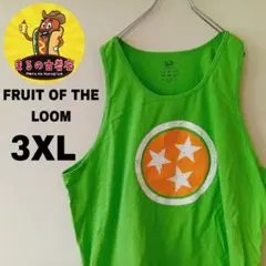 USA古着 FRUIT OF THE LOOM　タンクトップ3XL　グリーンのサムネイル