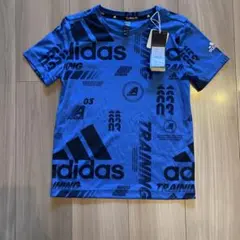 新品タグ付き！adidas アディダス Tシャツ 130サイズ ブルー