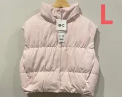 ユニクロシーダウンクロップドベスト　ピンク　Lサイズ UNIQLO