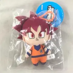 ドラゴンボール プラフックつきchibiぬいマスコット 超サイヤ人ゴッド孫悟空