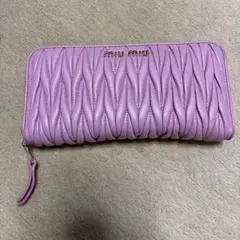 miumiu マテラッセ　長財布　ピンクのサムネイル