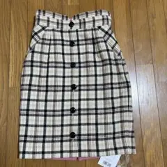 新品タグ付★Apuweiser-riche チェック柄×ピンク　スカート
