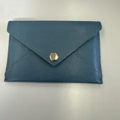 タケオキクチ　takeo kikuchi 名刺入れ　ブルー