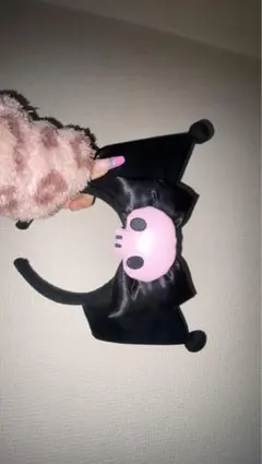 バット型カチューシャ ピンクスカル クロミちゃん カチューシャ