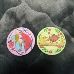 ディズニー刺繍缶バッジ 眠れる森の美女 ライオンキング