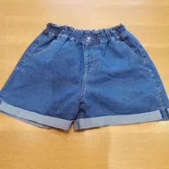 キッズデニムショートパンツ160
