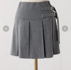 【美品】NICE CLAUP ナイスクラップ　グレー　ミニスカートおまけ付き