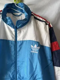 80s〜90s　銀タグadidas アディダス　ナイロンパーカー　D4 F168