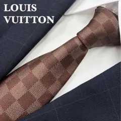 LOUIS VUITTON(ルイヴィトン) ネクタイ 定番色ダミエ 美品 - メルカリ