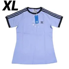 XL）adidas ワッフル 半袖Tシャツ アディダスオリジナルス ブルー 水色