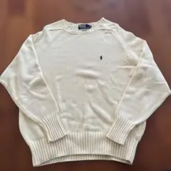 Polo by Ralph Lauren Mサイズ ニットセーター 黄色