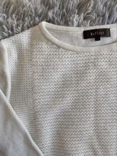 Reflect ホワイト長袖ニット
