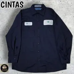 CINTAS シンタス人気企業刺繍ロゴワークシャツL-RGのサムネイル
