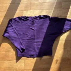 coca ボートネックドルマンセーター