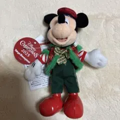 ミッキー ぬいぐるみバッジ クリスマス 2025 東京ディズニーランド ぬいば