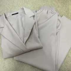セットアップ　ジャケット　パープル　ラベンダー
