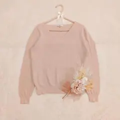 ［NATURAL BEAUTY BASIC］Vネックニット(M)/シンプル