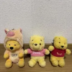 くまのプーさん ぬいぐるみ 3体セット