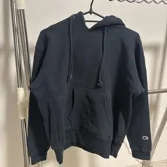 00s Champion 古着 リバースウィーブ ジップパーカー 黒 フェード