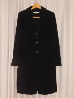 カシミヤ混/美品✨マックスマーラ　マレーラ　チェスターコート　ロング　黒　M マックスマーラ チェスターコート カシミヤ混 RN 73136