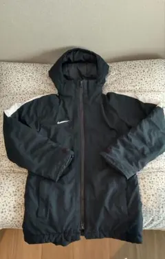 NIKE ベンチコート　サッカー　ジュニア　フード付　黒　Sサイズ 　140cm